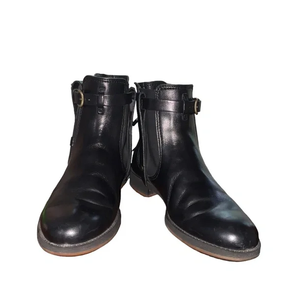 SOLD! ECCO Saunter Mid Cut Leather Chelsea Ankle Boots Sz EU37/US6 - 6.5 - Picture 6 of 16
